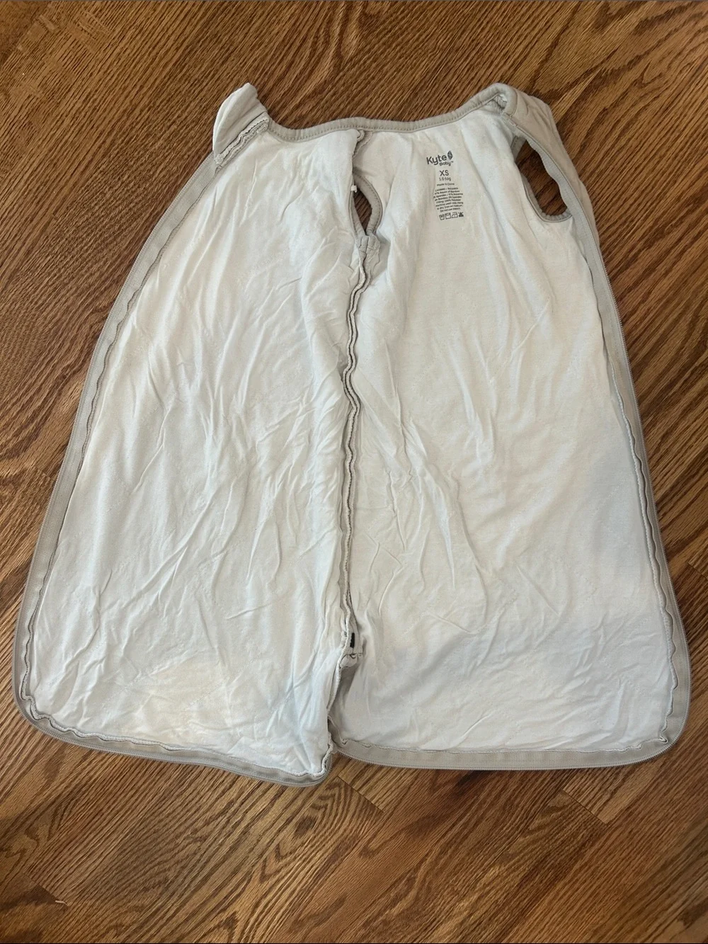 Kyte Baby Sleep Bag XS 1.0 TOG Bamboo Sleep Sack Neutral Beige GUC